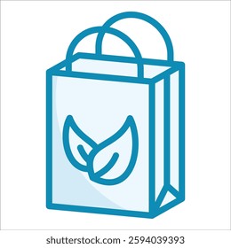 Reusable Bag Icon Element For Design