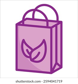 Reusable Bag Icon Element For Design