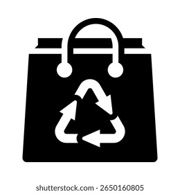 Reusable Bag Icon Element For Design