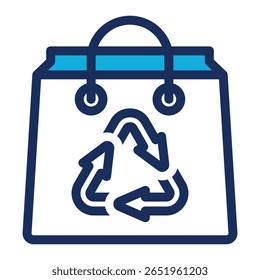 Elemento de ícone de saco reutilizável para design