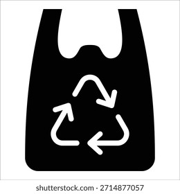 Reusable Bag Icon Element For Design