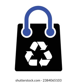 Reusable Bag Icon, Vector Graphics