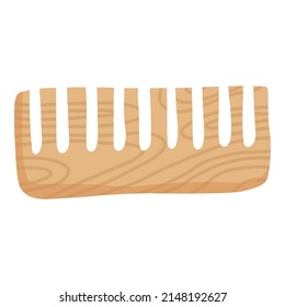 Reusable bamboo comb element. Recycling plastic, zero waste and eco bottle and pack.