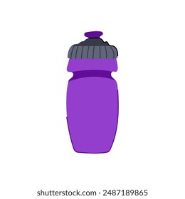reusable bike bottle cartoon. drink bicycle, container aluminum, metal blue reusable bike bottle sign. isolated symbol vector illustration