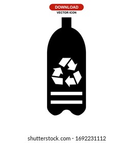 reusable bottle icon or logo isolated sign symbol vector illustration - high quality black style vector icons
