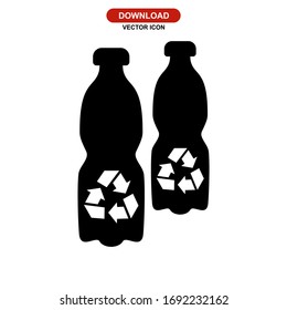 reusable bottle icon or logo isolated sign symbol vector illustration - high quality black style vector icons
