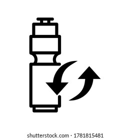 Reusable Bottle icon or logo isolated sign symbol vector illustration - high quality black style vector icons
