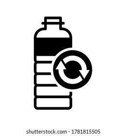 Reusable Bottle icon or logo isolated sign symbol vector illustration - high quality black style vector icons
