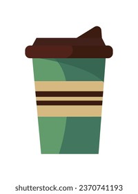 ilustración de bebida de café reutilizable aislado