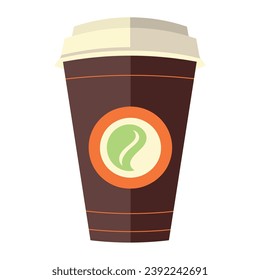 ilustración reutilizable de café cup brown