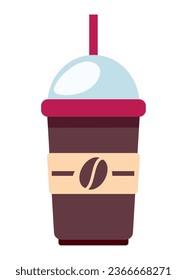 reusable coffee cup object illustration isolated