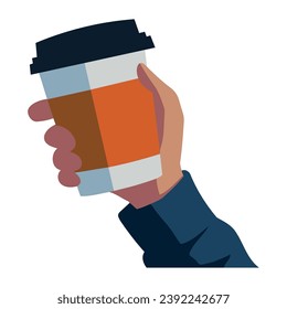 reusable coffee cup portable design isolated