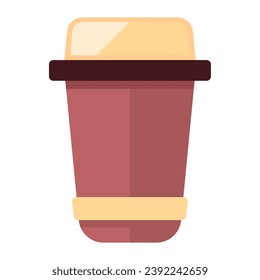 reusable coffee cup reuse design isolated