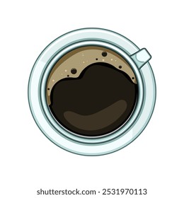 reusable coffee cup top cartoon. thermal insulated, handle spillproof, tumbler stainless reusable coffee cup top sign. isolated symbol vector illustration