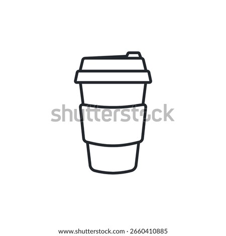 Reusable coffee cup or travel mug. A symbol of reducing single-use waste, sustainable habits, and zero waste living.