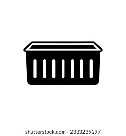 Reusable container icon on white background