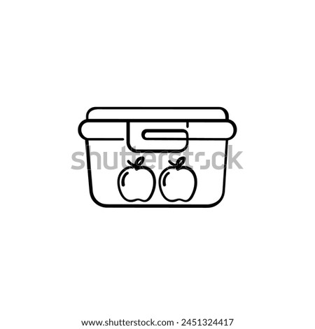 Reusable Container Line Style Icon Design