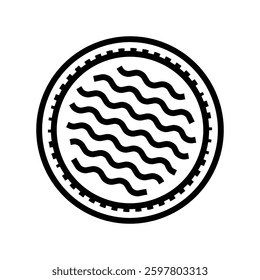 reusable cotton pads sustainable beauty line icon vector. reusable cotton pads sustainable beauty sign. isolated contour symbol black illustration