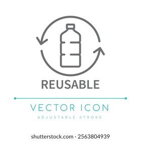 Reusable Eco Friendly Icon, Food and Drinks, Cosmetics Symbols, Skin Care Icons, Skincare Packaging Labels