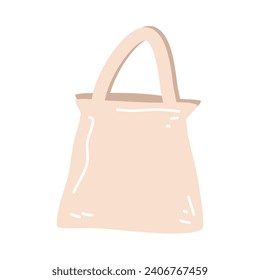 reusable eco friendly tote bag illustration