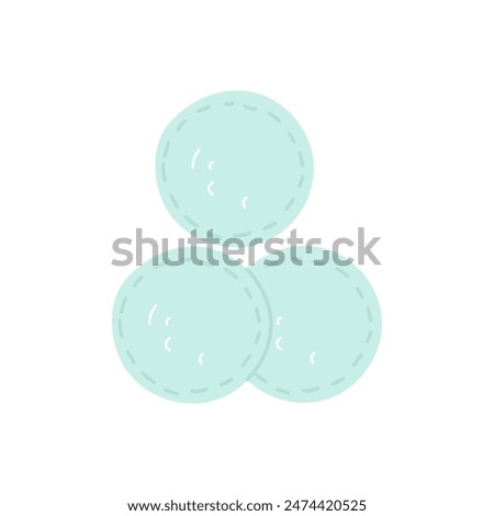 Reusable, environmentally friendly cotton pads that are a reliable alternative to disposable makeup remover pads. Discs are ideal for removing makeup, cleansing the face, applying foundation. Isolated