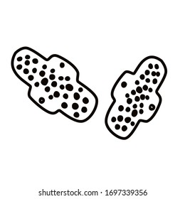 Juntas reutilizables. Un conjunto de artículos y productos duraderos para un estilo de vida sin desperdicios. Simple ilustración vectorial.