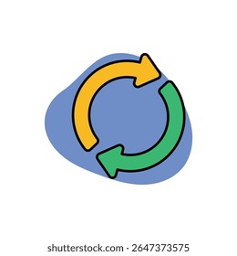Reusable Icon vector stock illustration