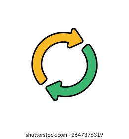 Reusable Icon vector stock illustration