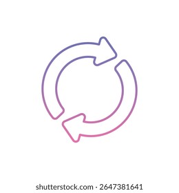 Reusable Icon vector stock illustration