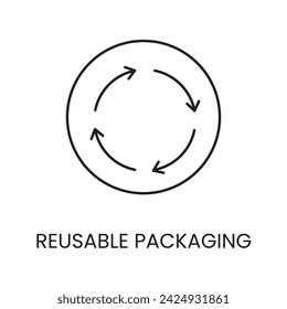 Reusable line icon in vector with editable stroke for packaging