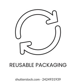 Reusable line icon in vector with editable stroke for packaging