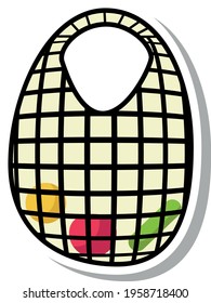 reusable market or beach string bag sticker zero waste
