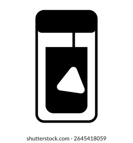 Reusable personal bottle icon for eco-friendly hydration