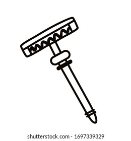 Reusable razor. A set of durable items and products for zero waste lifestyle. Simple vector illustration.