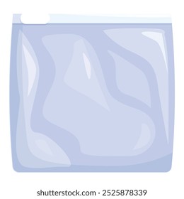 Reusable silicon zipper bag is lying and waiting to be used for storing food or stuff