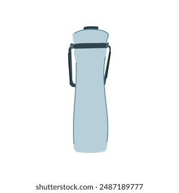 reusable stainless bottle cartoon. steel container, package thermo, sport drink reusable stainless bottle sign. isolated symbol vector illustration