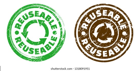 Reusable stamp in grunge texture. Vector illustration.