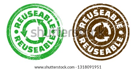 Reusable stamp in grunge texture. Vector illustration.
