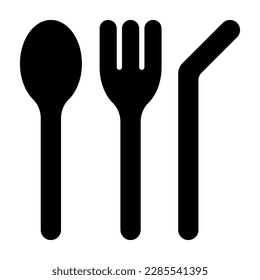 Diseño vectorial de utensilios reutilizables en estilo moderno, aislado en fondo blanco