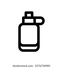 Reusable water bottle. Editable stroke vector icon.