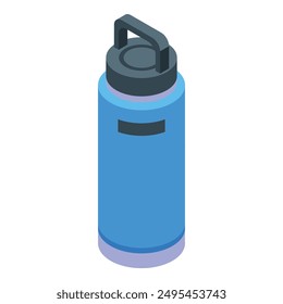 Reusable water bottle featuring a handle and a sleek design, perfect for staying hydrated on the go