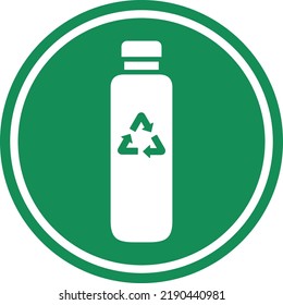 Reusable Water Bottle Icon | Symbol To Promote The Use Of Refillable Containers