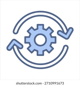 Reutilizar Ilustración vectorial de icono azul