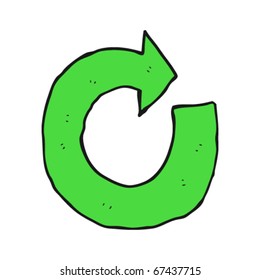 reuse circular arrow cartoon