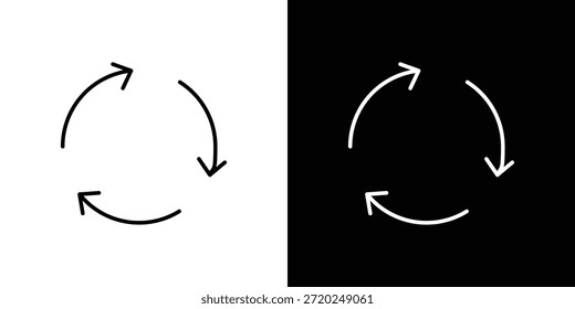 Reutilizar icono de diseño de arte de Clip. Iconos de línea