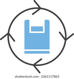 Reuse Icon image. Suitable for mobile application.