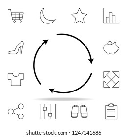reuse icon. Minimal Universal Theme icons universal set for web and mobile