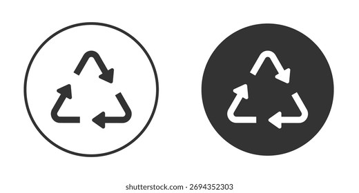 Ícone Reutilizar. Ilustração de vetor simples. Conjunto de Ícones de Silhueta.