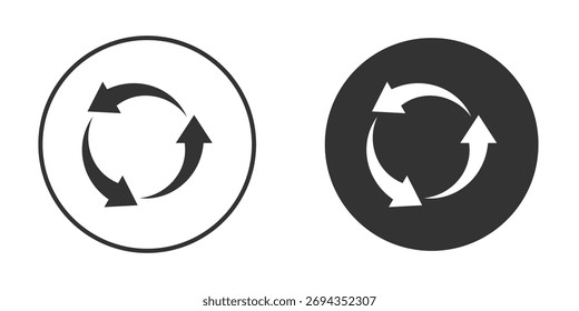 Ícone Reutilizar. Ilustração de vetor simples. Conjunto de Ícones de Silhueta.