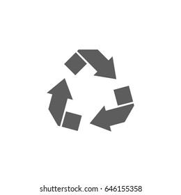 Reuse icon in trendy flat style isolated on white background. Symbol for your web site design, logo, app, UI. Vector illustration, EPS